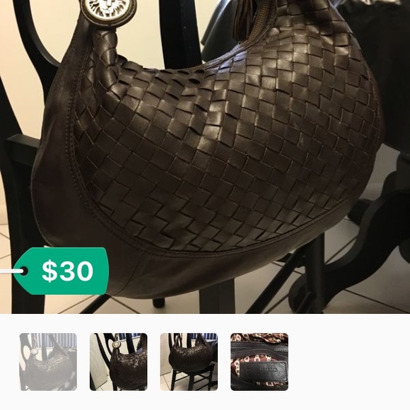 Anne klien soft plush leather handbag - Picture 2 of 2